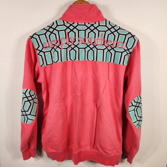 Simply Southern Long Sleeve 1/2 Zip Pullover Size Small - Picture 3 of 11